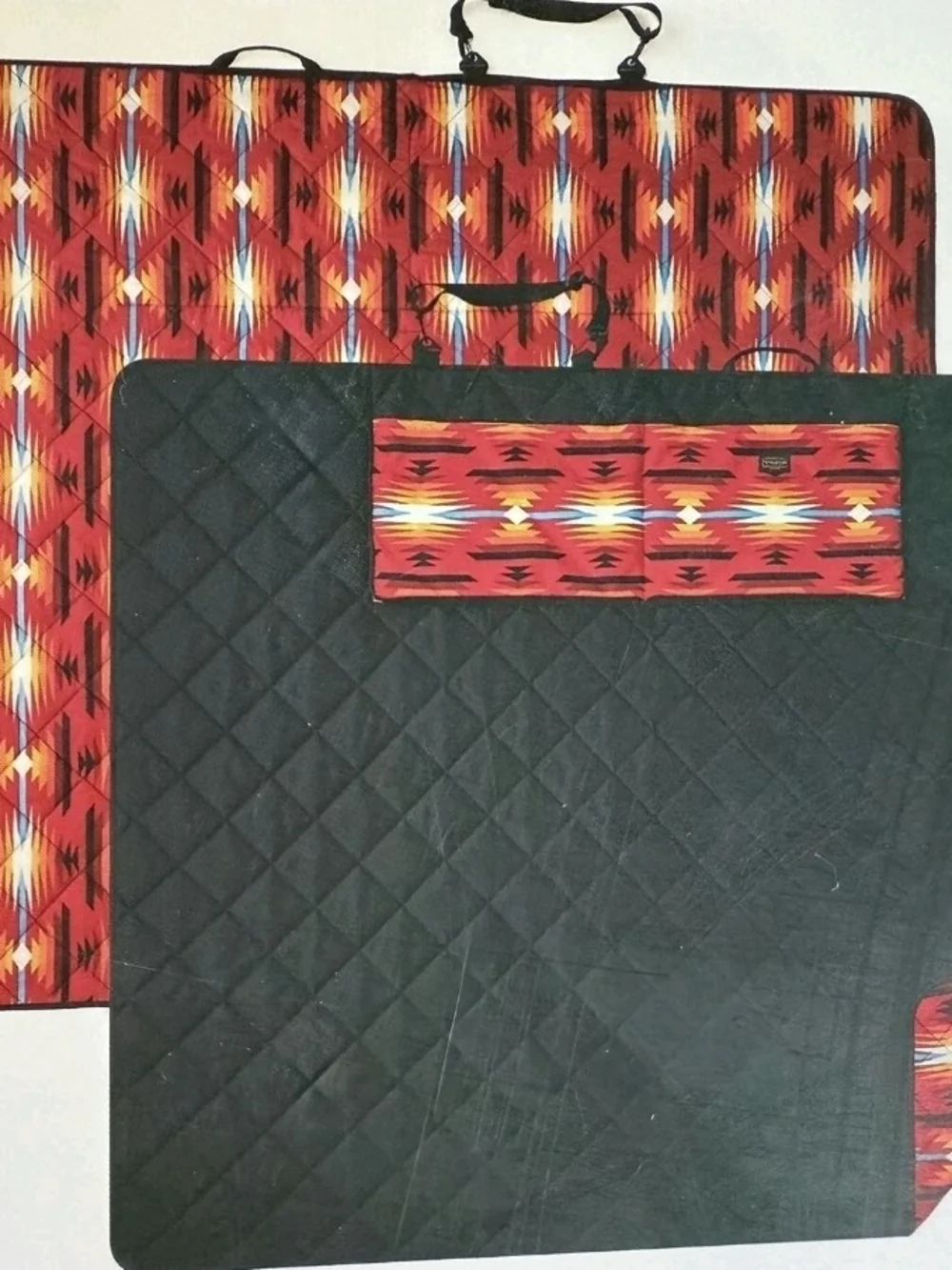Pendleton Red & Black Southwestern Travel Blanket